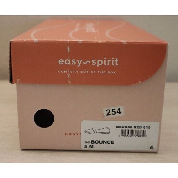 Easy Spirit 12941505 Women's Sz 5 Red SeBounce Suede Leather Flat Slip On Shoes - Picture 8 of 9